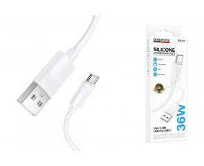 Кабель USB - USB Type-C BOROFONE BX123 Leya (белый)