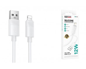 Кабель USB - Lightning BOROFONE BX123 Leya (белый)