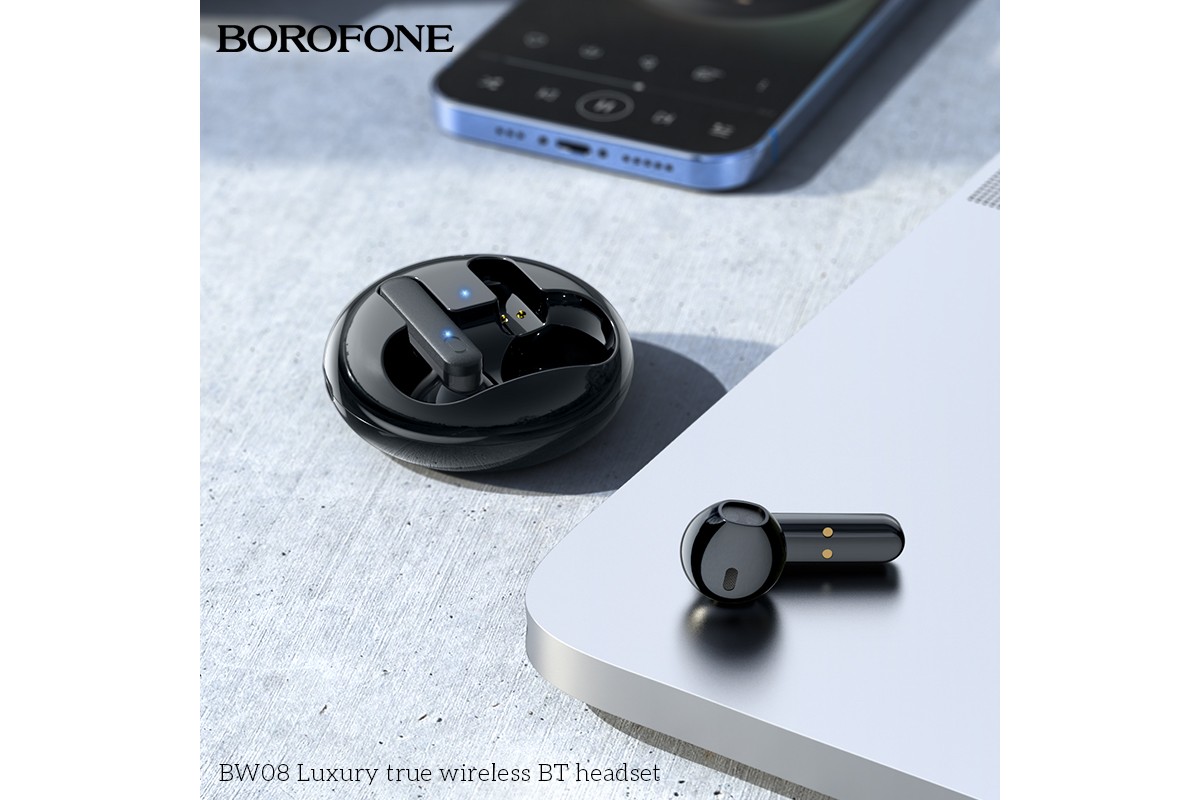 Беспроводные наушники BOROFONE BOROFONE BW08 Luxury true Wireless Earphone черные