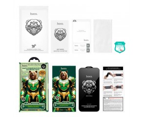 Защитное стекло дисплея iPhone 14 Pro HOCO Bear Shield full-screen anti-spy (A777 Plus) черное