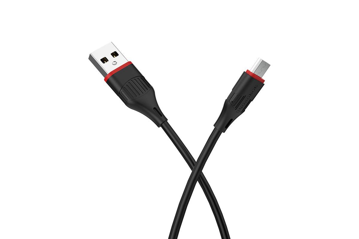 Кабель USB micro USB BOROFONE BX17 Enjoy charging cable (черный) 1 метр