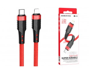 Кабель USB Type-C - Lightning BOROFONE BU35 PD (красный) 