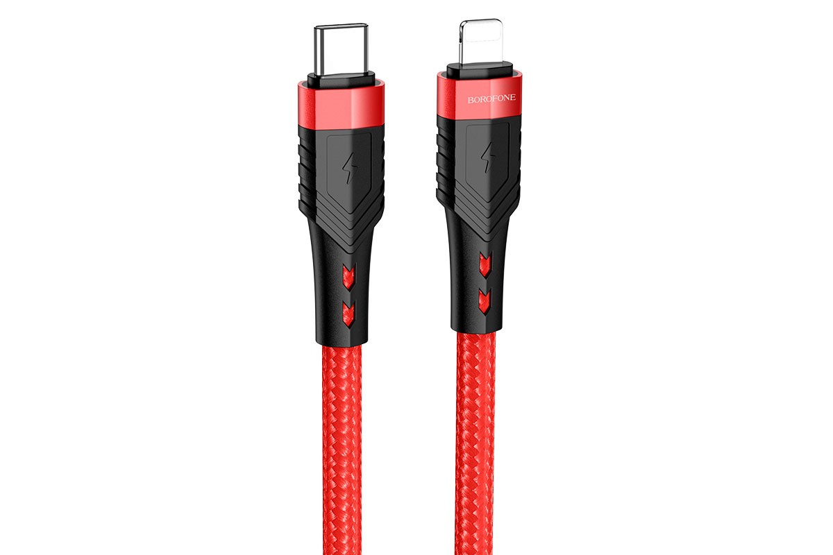 Кабель USB Type-C - Lightning BOROFONE BU35 красный PD