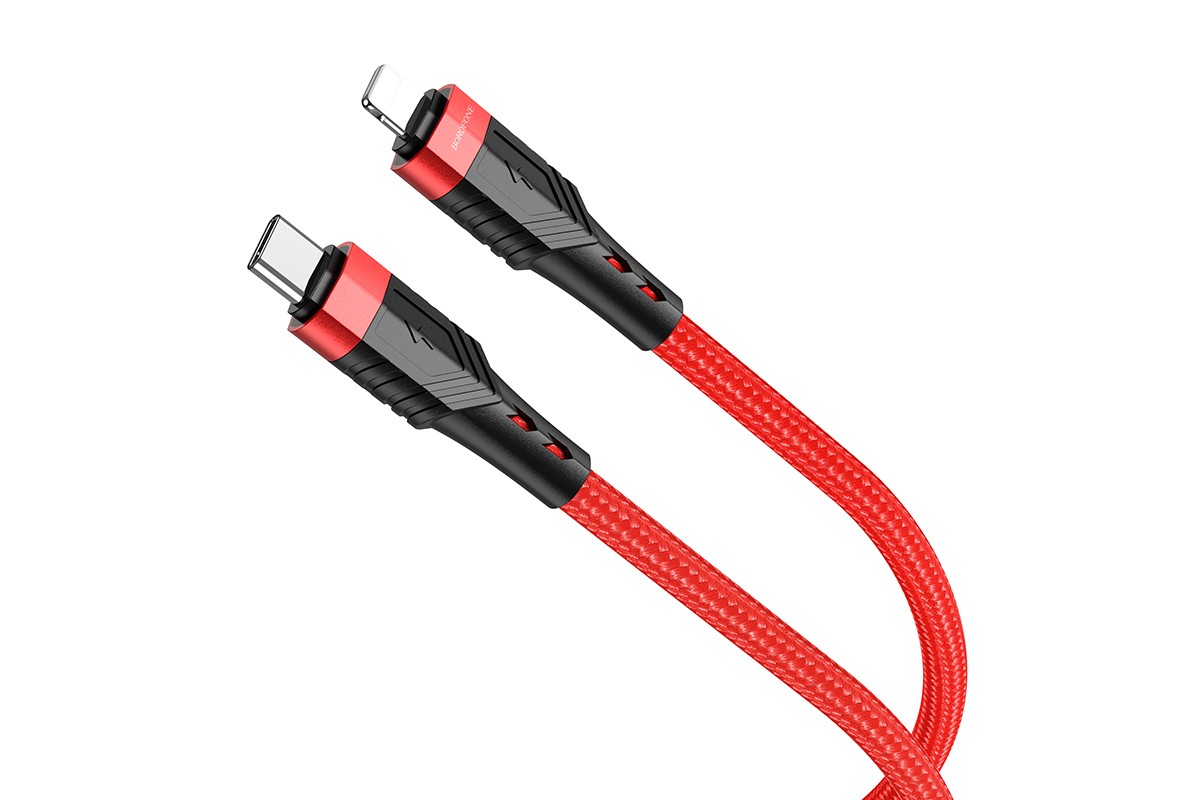 Кабель USB Type-C - Lightning BOROFONE BU35 красный PD