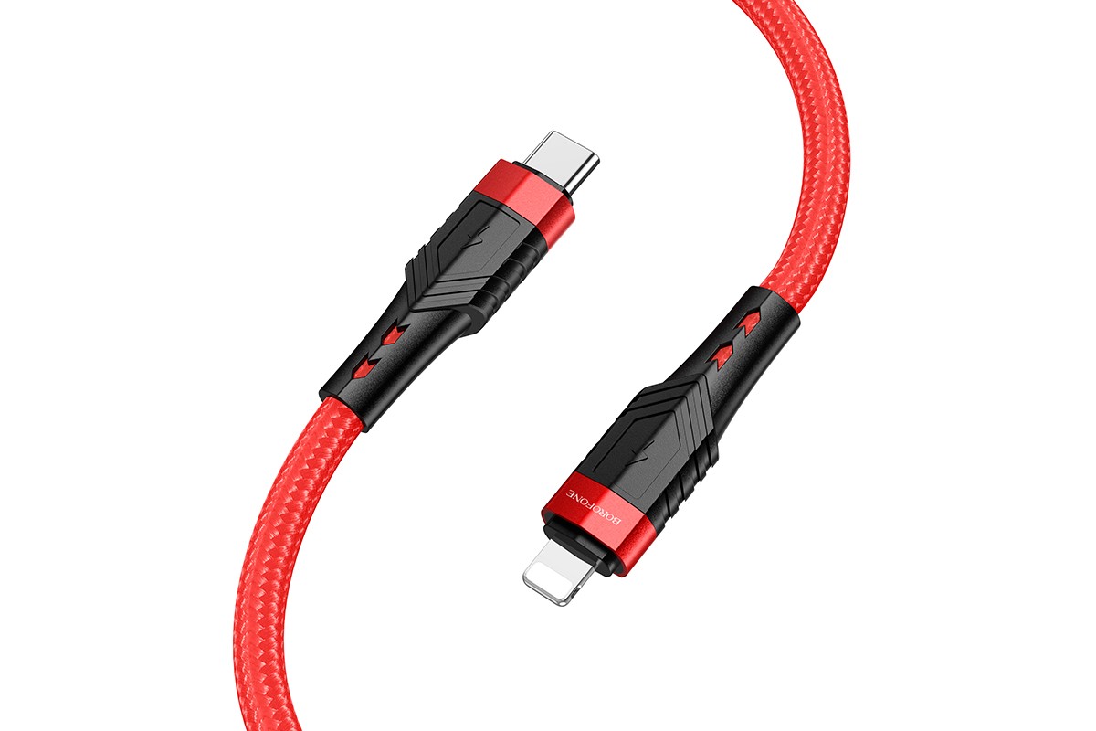 Кабель USB Type-C - Lightning BOROFONE BU35 красный PD