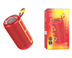 Портативная беспроводная колонка BOROFONE BR37 Noble sports (красный)