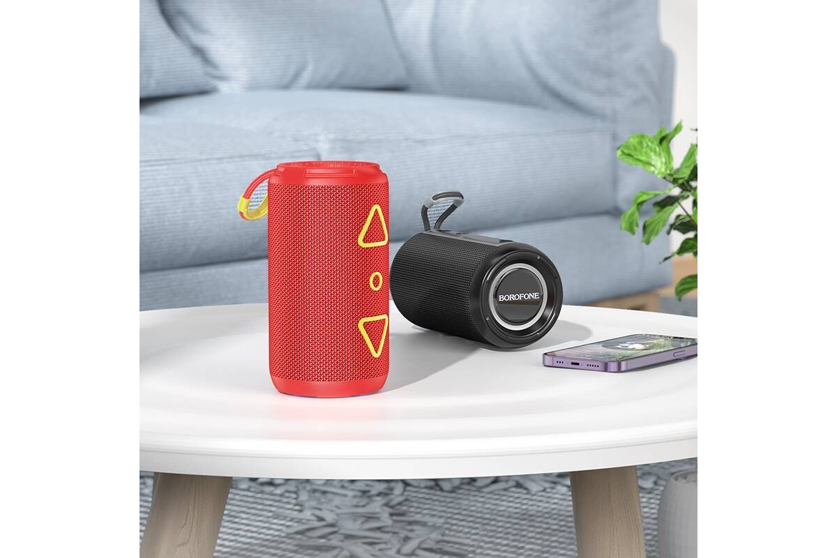 Портативная беспроводная колонка BOROFONE BR37 Noble sports (красный)
