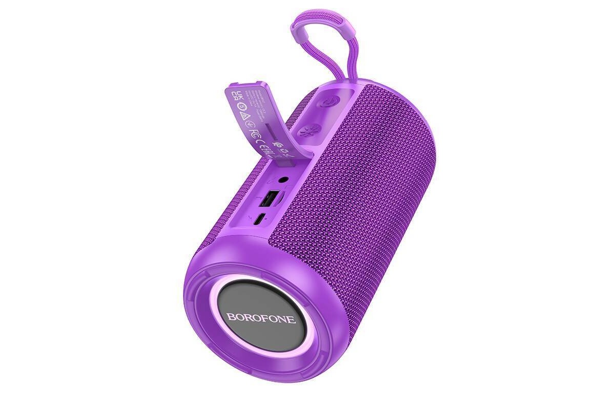 Портативная беспроводная колонка BOROFONE BR37 Noble sports (фиолетовый)