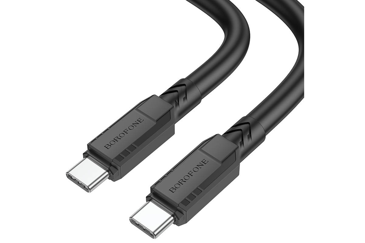 Кабель USB Type-C - USB Type-C BOROFONE BX81, PD60W (черный) 1м