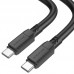 Кабель USB Type-C - USB Type-C BOROFONE BX81, PD60W (черный) 1м
