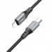 Кабель USB Type-C - Lightning HOCO X86 PD20W (черный) 1м (силиконовый)