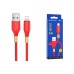 Кабель USB - Lightning BOROFONE BX92 2,4A (красный) 1м