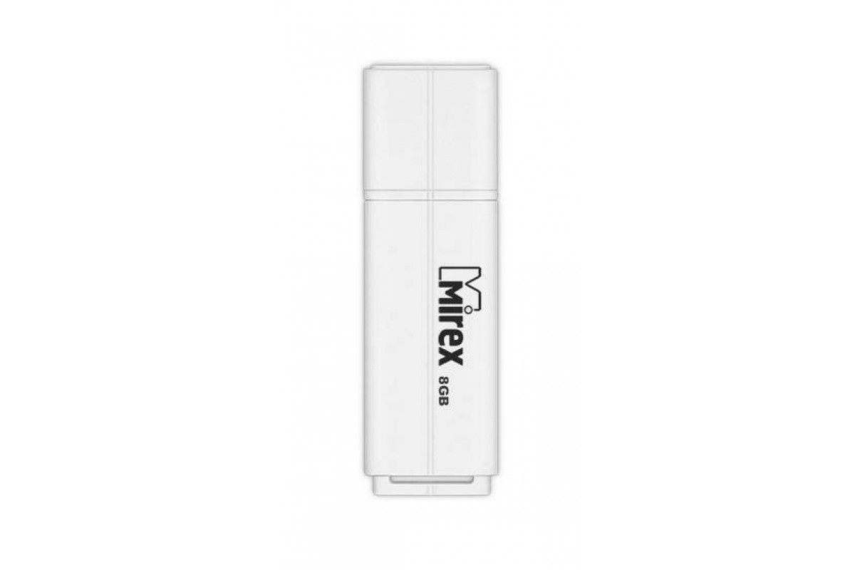Флешка USB 2.0 Mirex LINE WHITE 8GB (ecopack) Флешка USB 2.0 Mirex LINE WHITE 8GB (ecopack)