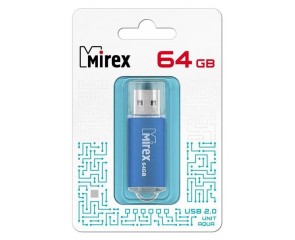 Флешка USB 2.0 Mirex UNIT AQUA 64GB (ecopack)