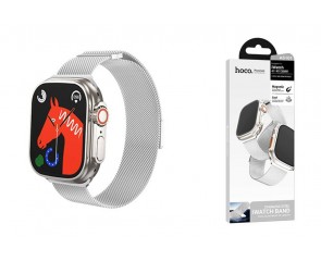 Ремешок для Apple Watch HOCO AS101 Миланский двухсекционный магнитный ремешок с петлей для часов iWatch 38/41/40 мм) серебристый