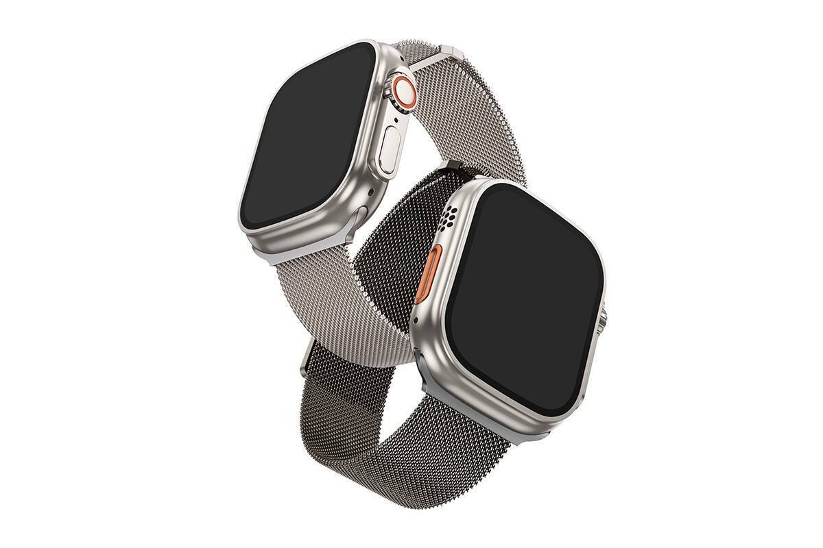 Ремешок для Apple Watch HOCO AS101 Миланский двухсекционный магнитный ремешок с петлей для часов iWatch 38/41/40 мм) серебристый