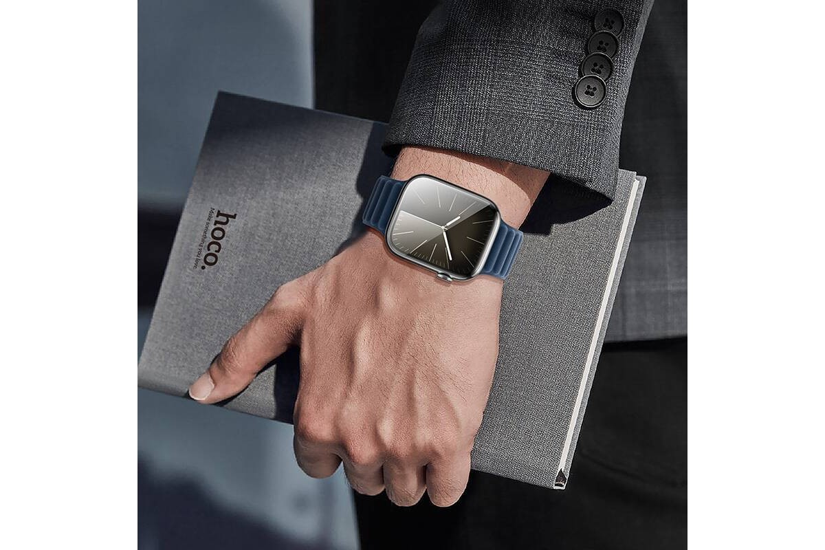 Ремешок для Apple Watch HOCO AS100 Тканый магнитный ремешок для часов iWatch AS100 (38/40/41 мм) синий