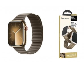 Ремешок для Apple Watch HOCO AS100 Тканый магнитный ремешок для часов iWatch AS100 (38/40/41 мм) серый