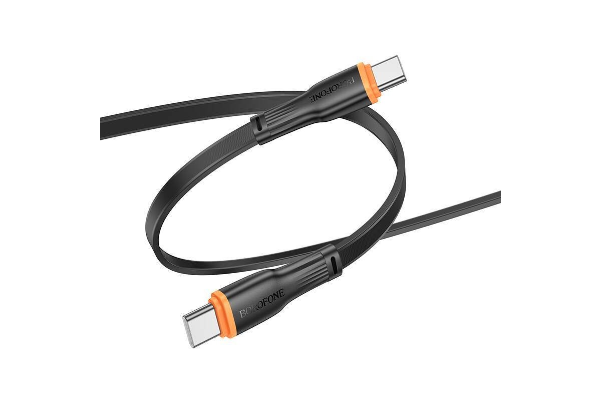 Кабель USB Type-C - USB Type-C BOROFONE BX118 60W (черный) 1м