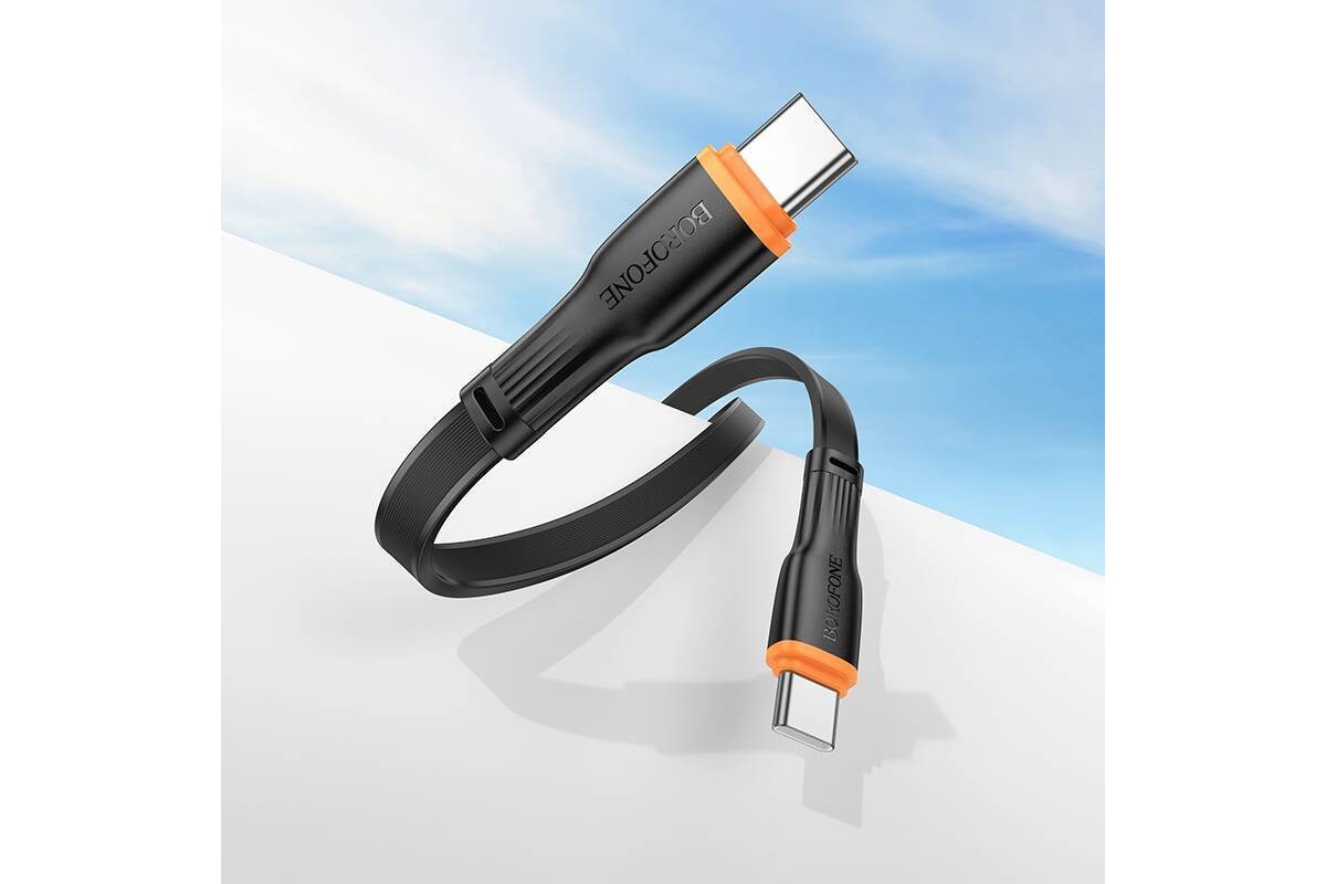 Кабель USB Type-C - USB Type-C BOROFONE BX118 60W (черный) 1м