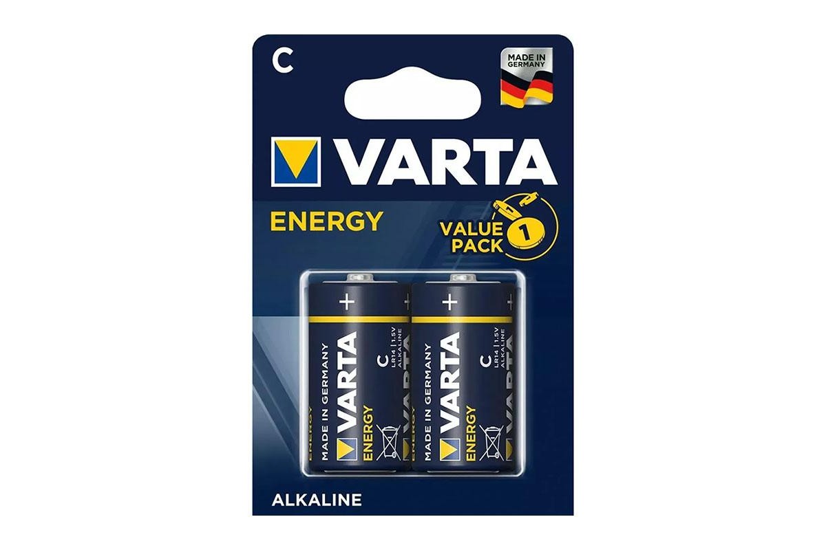 Батарейка алкалиновая VARTA ENERGY 4114 LR14/2BL (цена за блистер 2 шт)