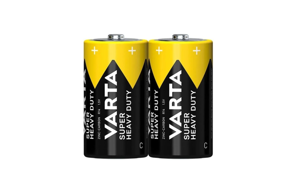 Батарейка солевая VARTA SUPER HEAVY DUTY R14/2SH (цена за спайку 2 шт)