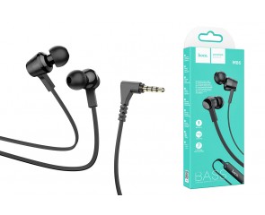 Наушники вакуумные проводные HOCO M86 Oceanic universal earphones (черный)