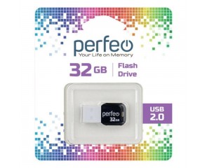 Флешка USB 2.0 Perfeo USB 32GB M02 White