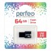 Флешка USB 2.0 Perfeo USB 64GB M01 Black