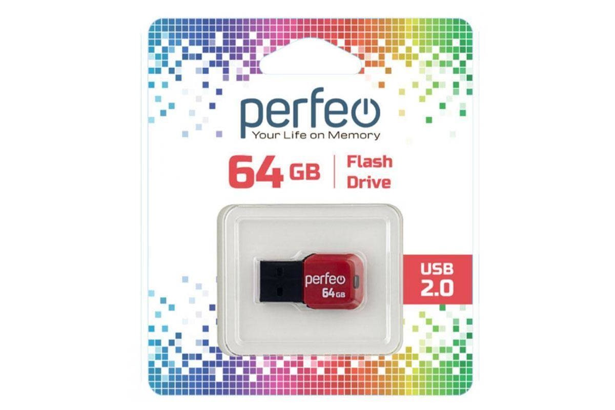 Флешка USB 2.0 Perfeo USB 64GB M02 Black