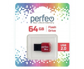 Флешка USB 2.0 Perfeo USB 64GB M02 Black (черный)