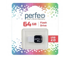Флешка USB 2.0 Perfeo USB 64GB M02 White