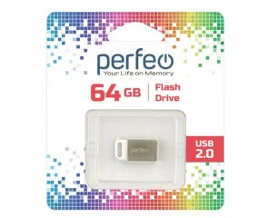 Флешка USB 2.0 Perfeo USB 64GB M05 Metal Series