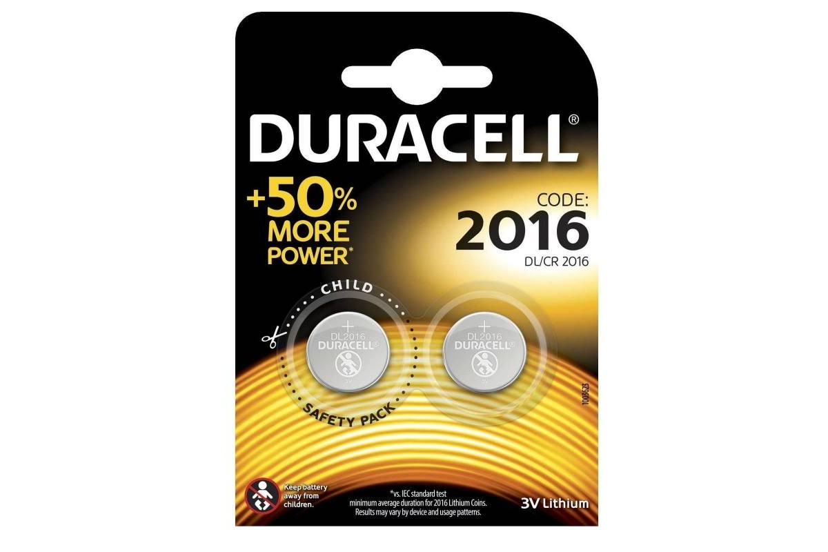 Батарейка литиевая Duracell DL2016 BL2 цена за блистер 2 шт