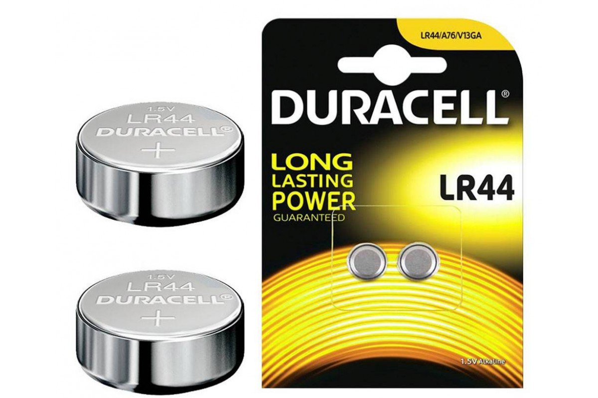 Батарейка часовая Duracell Duracell Duralock LR44 AG13 BL2 цена за блистер 2 шт