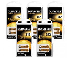 Батарейка часовая для слуховых аппаратов Duracell ZA312-6BL цена за блистер 6 шт