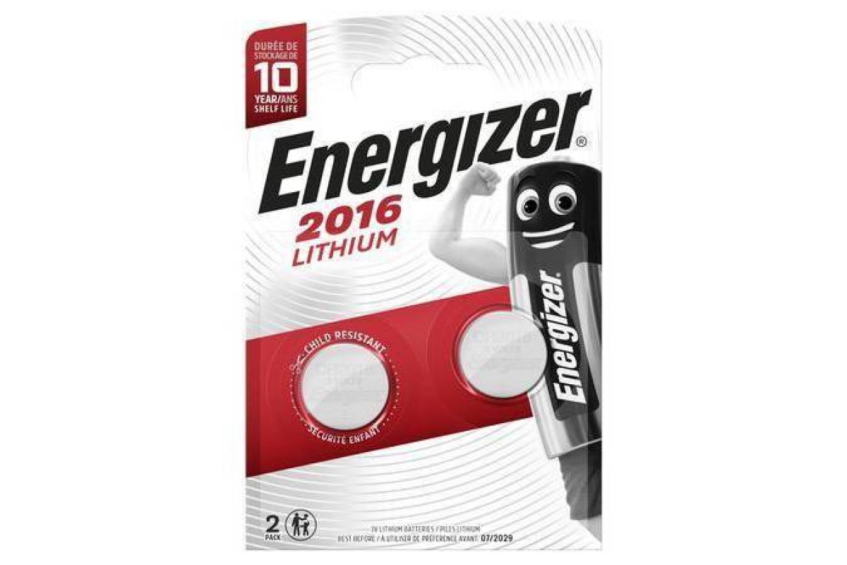 Батарейка литиевая Energizer CR2016/2BL Ultimate Lithium (цена за блистер 2 шт)