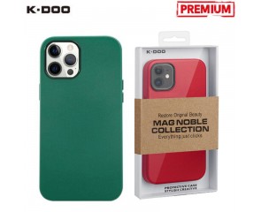 Чехол для телефона K-DOO MAG NOBLE COLLECTION MagSafe кожаный iPhone 14 (зелёный)