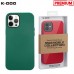 Чехол для телефона K-DOO MAG NOBLE COLLECTION MagSafe кожаный iPhone 14 (зелёный)