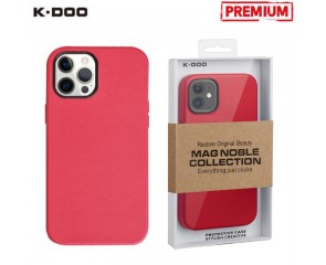 Чехол для телефона K-DOO MAG NOBLE COLLECTION MagSafe кожаный iPhone 14 (красный)