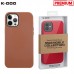 Чехол для телефона K-DOO MAG NOBLE COLLECTION MagSafe кожаный iPhone 14 PRO MAX (коричневый)