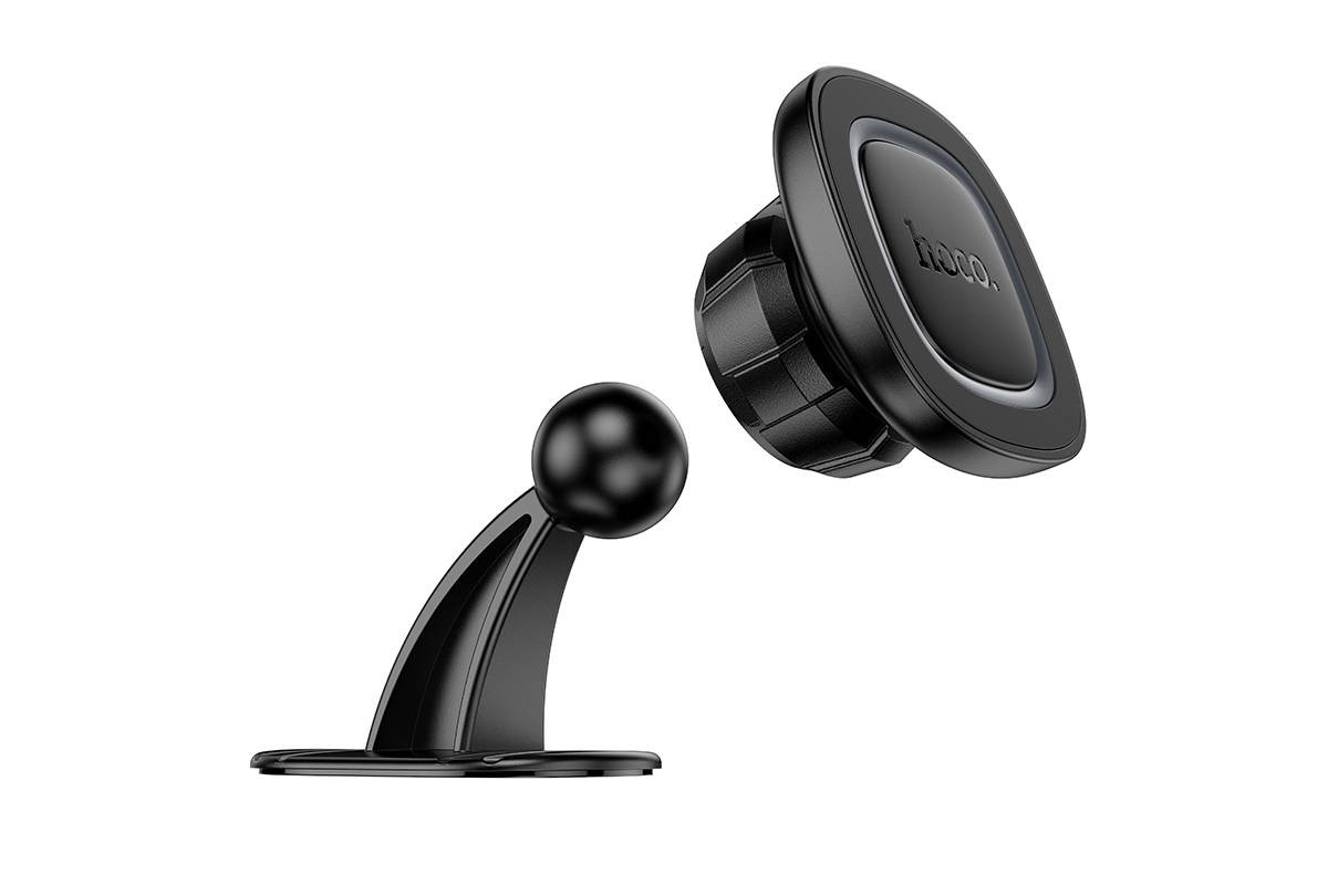 Держатель автомобильный для телефона HOCO H73 Crown магнитный на центральную консоль (черно-серый)