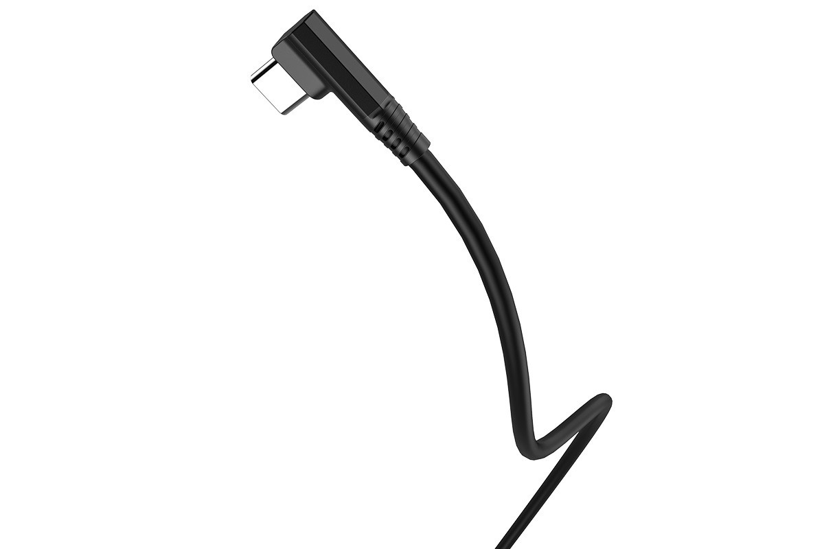 Кабель USB HOCO U83 Puissant silicone charging cable for Type-C (черный) 1 метр
