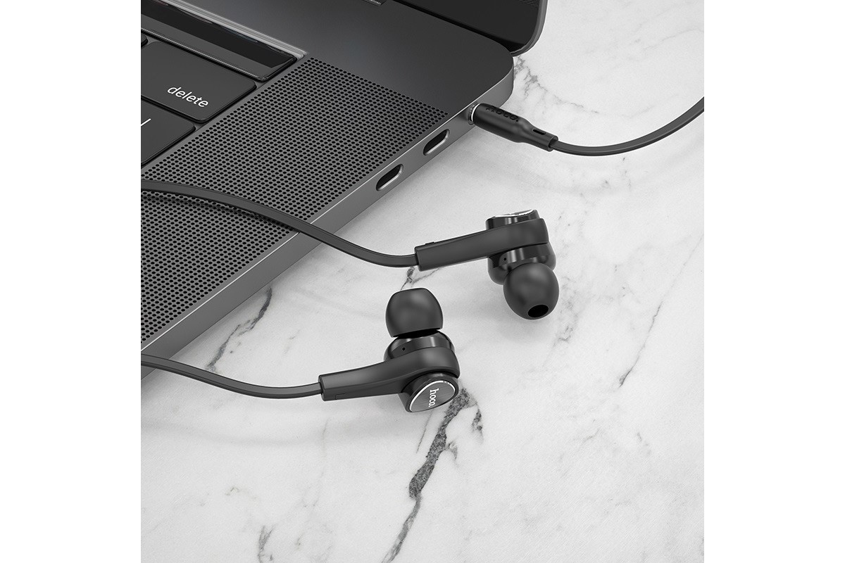 Гарнитура HOCO M66 Passion in line control earphones черная