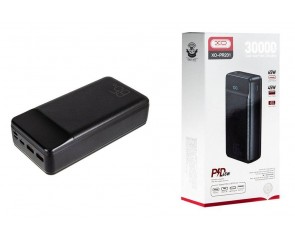 Универсальный дополнительный аккумулятор Power Bank XO PR201 30000mAh 65W Fast Charge Digital Display Power Bank (QC22.5W / PD65W) (Черный)