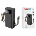 Универсальный дополнительный аккумулятор Power Bank XO PR142 Power bank with cable  30000mAh (4 input 5 output) (черный)