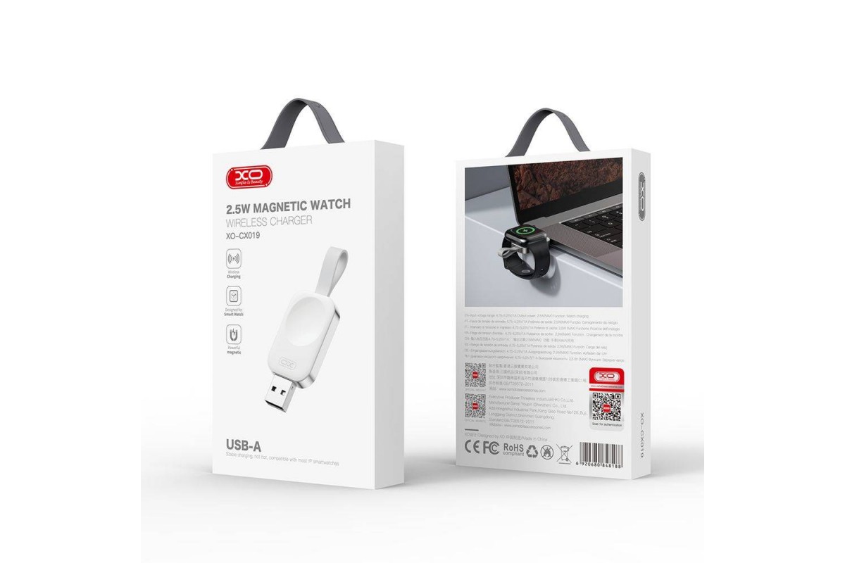 Беспроводное зарядное устройство для Apple Watch XO CX019 Portable USB iWatch Wireless Charger 2.5W