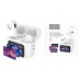 Наушники вакуумные беспроводные HOCO EW72 Lite Soar true wireless touch screen BT headset (белый) с дисплеем