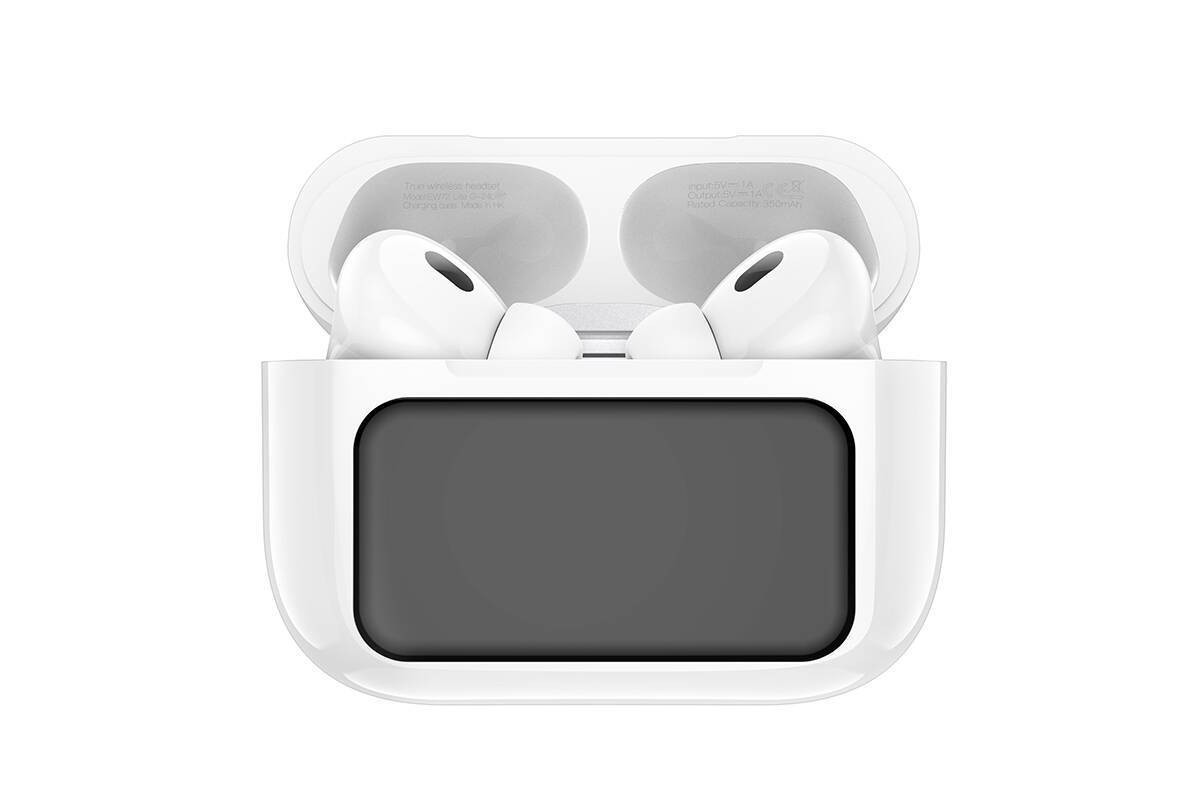 Наушники вакуумные беспроводные HOCO EW72 Lite Soar true wireless touch screen BT headset (белый) с дисплеем