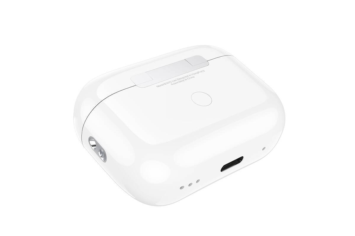 Наушники вакуумные беспроводные HOCO EW72 Lite Soar true wireless touch screen BT headset (белый) с дисплеем